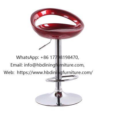 plstic swevel bar chair