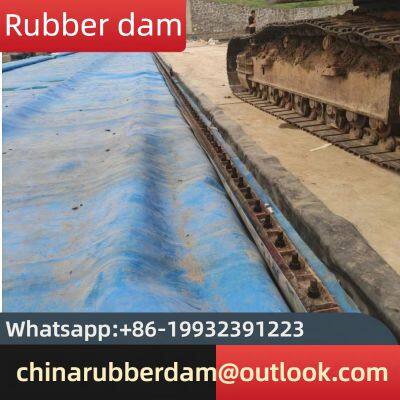 Rubber dam bag spot bridge inflatable core mold air shield dam repair and reinforcement