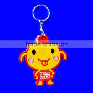 cheap price PVC key rings, plastic keychain for sale from factory