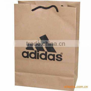Custom Made thick brown paper bag, Own Logo Print Brown Paper bag