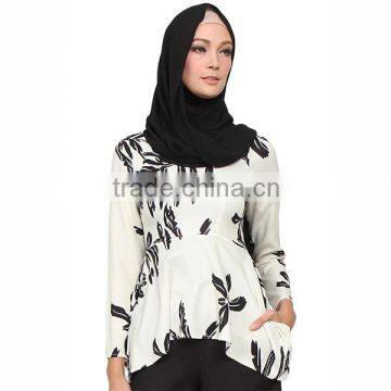 Wholesale High quality blouse for muslim women muslim long sleeve blouse