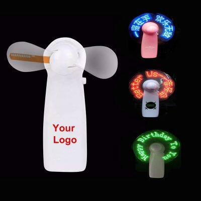 Wholesale battery operated handheld custom led mini fan