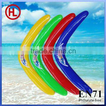 custom made promotional PP boomerang with logo/business gift/outdoor toys