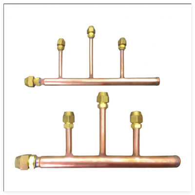 Copper Branch Header Vrv Vrf Central Air Conditioner Refnet Pipe For Midea DXFQT3-02