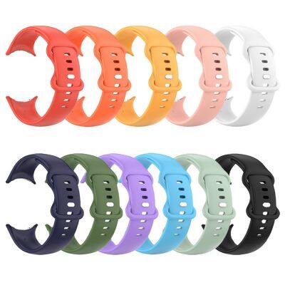 Wholesale Customized logo Classic Soft Silicone Replacement Rubber Wrist Watch Band Strap for Google Pixel Watch