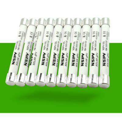 Best Quality Ceramic Silver NSPV25 Fuse 25A for NSPV35 Fuse Holder 32A DC 1000V photo-2