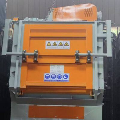 A track type shot blasting machine specialized in cleaning the surfaces of various small and medium-sized castings