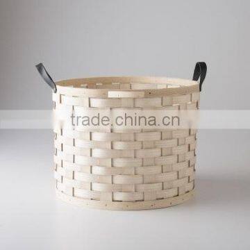 High quality best selling eco-friendly Round Handmade Woven Bamboo Basket-Natural Color from Vietnam