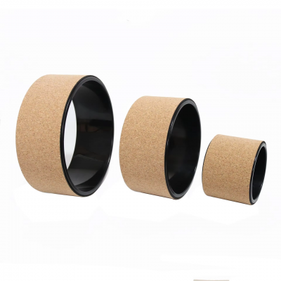 High Quality Yoga Wheel Customized High Density Cork Yoga Wheel for Balance Training photo-5
