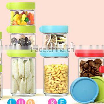 Stackable Storage Cans Made of Glass and Silicone photo-3