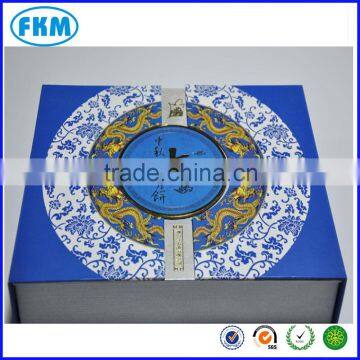 Custom Moon Cake/Food Gift Paper Packaging Box with Hot Stamping