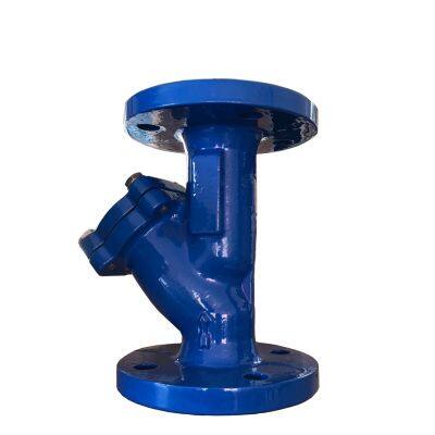 DIN Standard Flange GG25 WCB Cast Steel Cast Steel Full Bore Y Type Strainer Pipeline Filter Water With Epoxy Coating photo-3