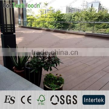 WPC wood and plastic outdoor deck flooring for garden