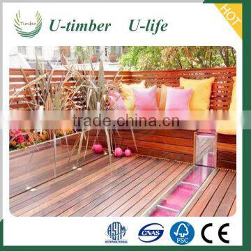 Perfect in details wood plastic composite WPC flooring