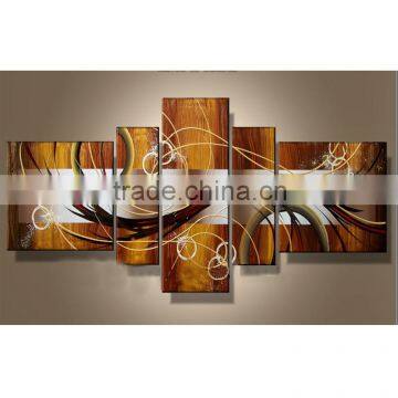 JC Livroom Room 5 Pieces Abstract Wall Art Home Decoration 100% Handmade Canvas Oil Painting For Bedroom HP-69