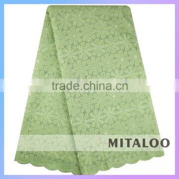 Oem China Factory Supplier African Swiss Embrodiery Lace Fabric For Garment MSL0339