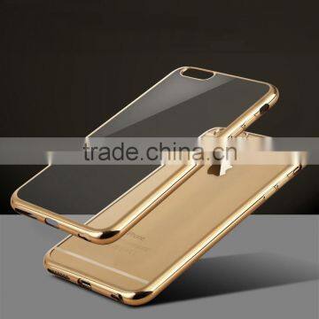 0.6MM Anti-Scratch Newest Transparent TPU Back Cover With Soft Electroplate Phone Case TPU Mobile Case for Iphone 6 Quality Choice photo-6
