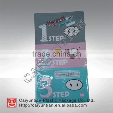 comestic facial mask packaging bag, 3-layer laminated aluminum foil bag for comestic packaging