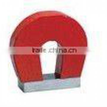 High quality red paint cast Alnico Horseshoe Magnet