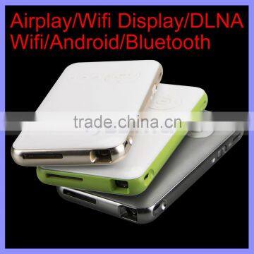 2000:1 Contrast ARM CPU 1.2GHz Wifi 1GB DDR3 RAM Android 4.4 DLP Mini LED Projector