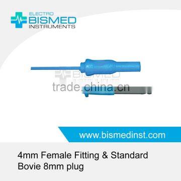 4mm Female Fitting & Standard Bovie 8mm plug