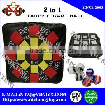 Cheap Popular inflatable Dart game with 3 catch ball/dart Board/magnetic Dart Ball Set/air dart ball