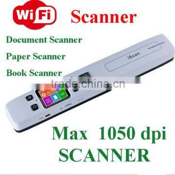 1050DPI A4 WIFI Portable Handy Document Book Scanner Iscan Wifi Handy Scanner