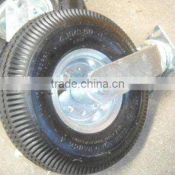 4.10/3.50-4 swivel rubber wheel