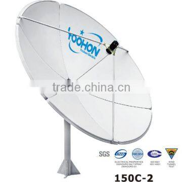 Satellite Receiver 150cm C Band Dish Antenna