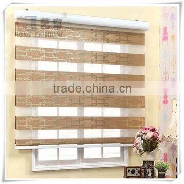 Yilian Beautiful Home Decorate Double Layer Zebra Roller Blinds