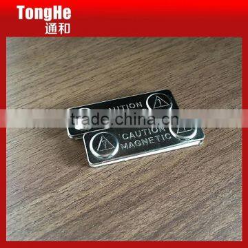 Metal Magnetic Reusable Name Badge Plate