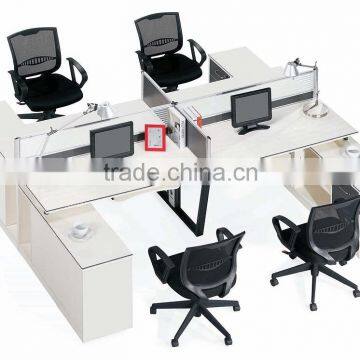 Modern Design Aluminium Frame Glass Office partition workstation furniture(SZ-WST668)