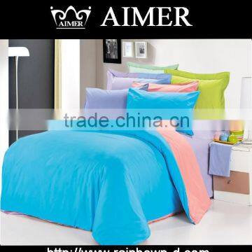 trade assurance 65%Polyester 35% cotton 45x45/ 110x 76 dyed/ solid fitted fabric for bed sheet