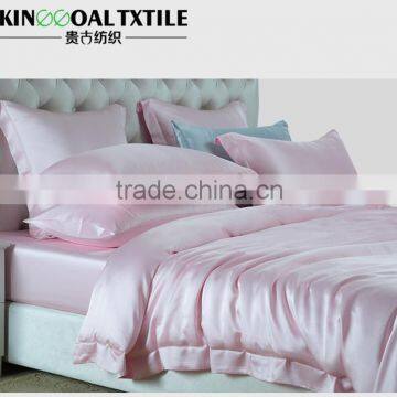 Elegant Pink color 22mm King size Mulberry Silk Soft 100% silk Bedding Sets