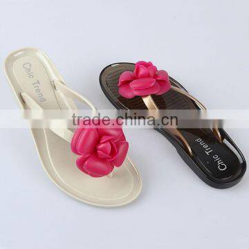 New product Melissa slipper shoes Colorful Fashion Summer Beach Flower sandal Bohemian style Jelly PVC Flip-flops for Women