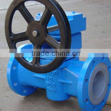 Teflon Lined Plug valve WCB