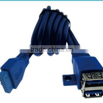 With Screw 20 Pin to Dual USB 3.0 AF Data Cable photo-3