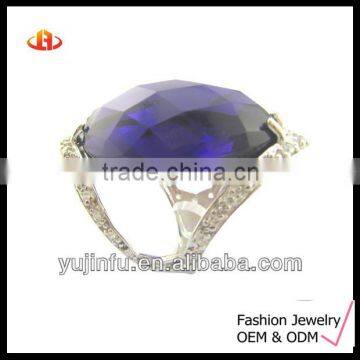 Top Quality Silver Gemstone Ring Wholesale Jewelry