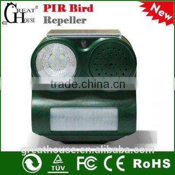 Eco-friendly feature and Trap bird control solar PIR motion sensor bird repeller in pest control GH-192C