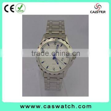 2016 senior quality men's watch, stainless steel watch with date window, fancy light Hands gent's watch