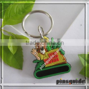 Wholesales 2014 Eco-friendly Debossed OEM Logo Soft Rubber Badminton Keychain For Promotional Gift