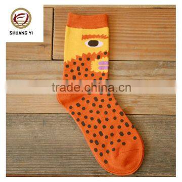 Fashion Leisure Midlength Socks Cute Jacquard Unisex Socks Can Make as Your Require