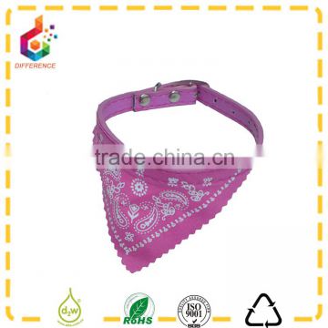 Different colors of leather triangular dog adjustable collar