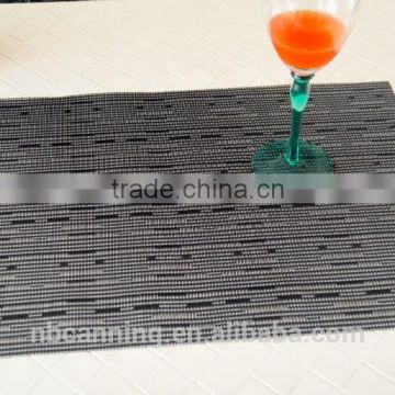 vinyl placemats for restaurants/pvc woven mesh placemats/woven pvc placemats for restaurants