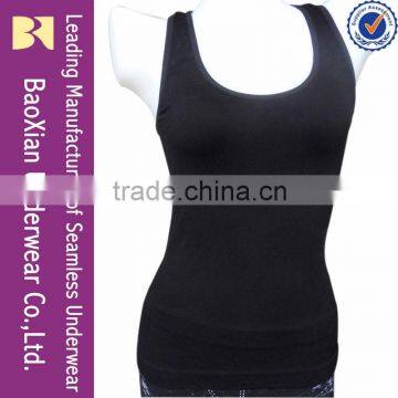 Wholesale racer back tank tops with nylon