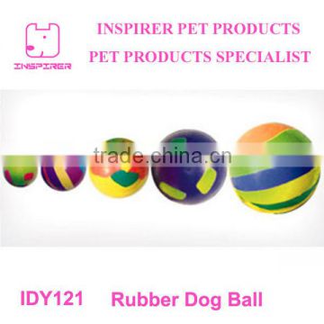 Colorful Pet Toy Rubber Dog Ball