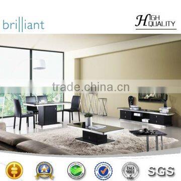 2013 indoor elegant fashion leisurely black living room furniture set