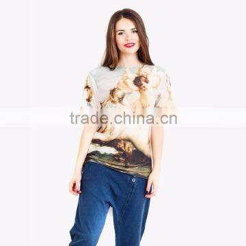 2015 Top Hot Latest Fashion Women Custom Fitted High Quality New Style Blank T-shirt Dress photo-4