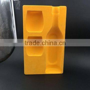 plastic blister flocked tray