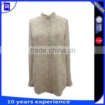 Cork foil printed chiffon